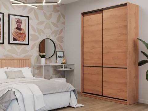 Шкаф-купе СТМ Line 150х60 Дуб табачный