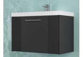 Тумба Альба 60 подвесная 1 ящик раковина Океан 60 антрацит