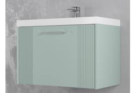 Тумба Альба 60 подвесная 1 ящик раковина Океан 60 мята