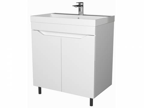 Тумба Сохо 70 напольная 2 двери раковина Слим 70