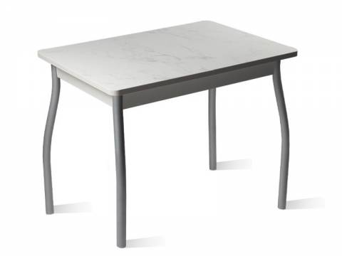 Стол раздвижной Орион.4 1200 пластик мрамор белый - комплект ног №1.1