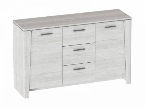 Тумба 2 двери 3 ящика в гостиную Мальта Дуб винтерберг