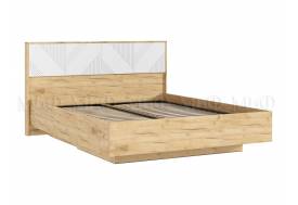 Кровать парящая 1600 Ирис (ортопед дерево) Браш Вайт/Дуб Крафт