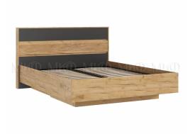 Кровать парящая 1600 Роджина (ортопед дерево) Графит/Дуб Крафт