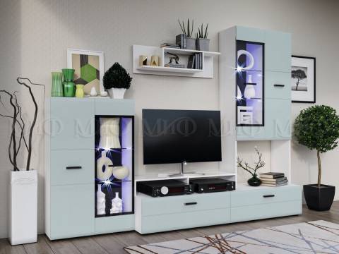 Гостиная Нэнси NEW Вариант №3 Браш Деним Блю