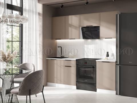 Кухня Николь 2100 мм Холст латте