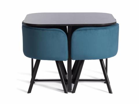 Обеденный комплект QUADRON (mod. PT14) Blue/черный