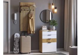 Прихожая Мебельсон К17 дуб крафт золотой/белое дерево
