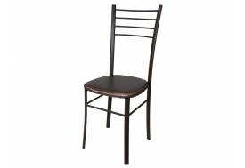 Стул Лайт ДХ-5 на коричневом каркасе обивка темный перламутр