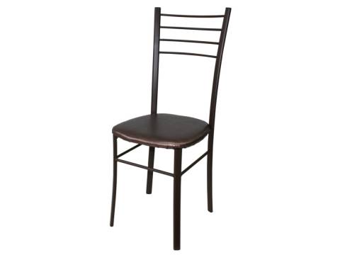 Стул Лайт ДХ-5 на коричневом каркасе обивка темный перламутр