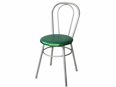 Стул №1 ДХ-8 без мягкой спинки обивка изумруд