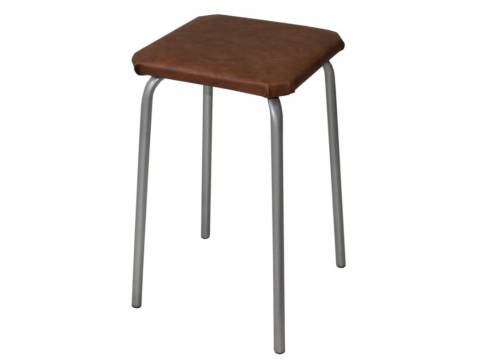 Табурет квадратный ДХ-9 обивка коричневый