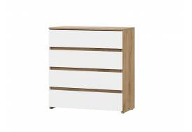 Комод 4 ящика Некст 1 Дуб Золотой/Белый