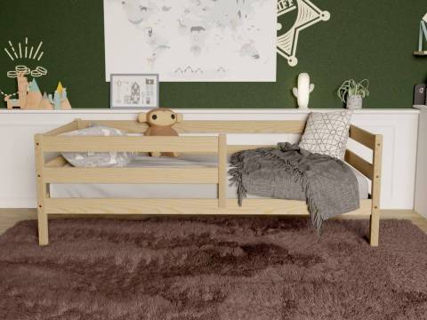 Кровать-софа детская с бортиками без покраски 80х190 см