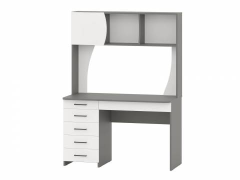 Стол рабочий Сигма 6-0606 Графит, Белый