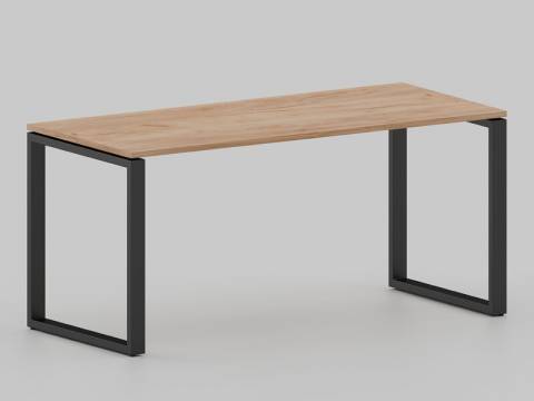 Стол с эффектом парения Лофт О-образные опоры черные ЛО.Кпо_8 800х1800 мм