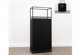 Шкаф для одежды малый (М-23) Лофт Черный