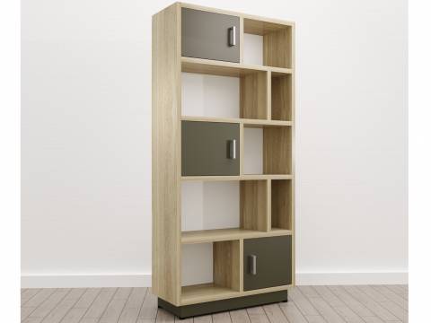 Стеллаж большой (Е-11) Eclectic eco Дуб рокпайл-Скала