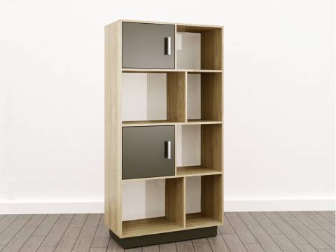 Стеллаж малый (О-10) Eclectic lite Дуб рокпайл-Скала