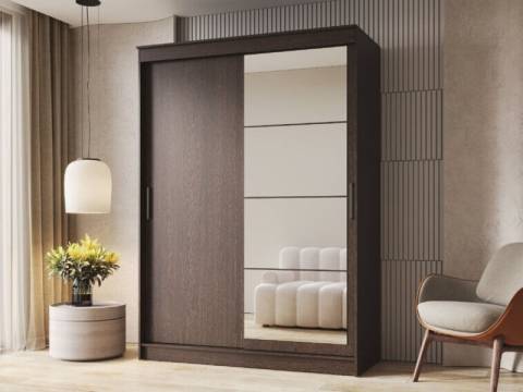 Шкаф-купе Гранд-1 1600 Дуб Венге-двери Зеркало-ЛДСП