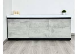 Экран под ванну МДФ Alt Black 1700 мм серый бетон