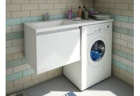 Тумба с раковиной Dallas Luxe 1000 навесная 1 ящик левая