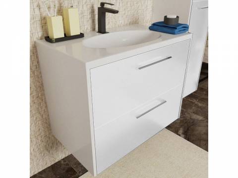 Тумба с раковиной Vegas 1000 навесная 2 ящика