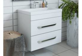 Тумба с раковиной Monaсo 600 навесная 2 ящика