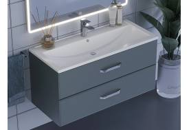 Тумба с раковиной Uperwood Foster серый графит 100 см