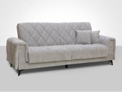 Диван Флирт 5 со съемным чехлом Сенсей сильвер