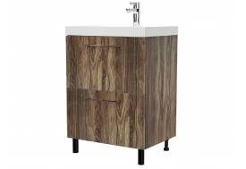 Тумба Альба 60 напольная 2 ящика Слим 60 дерево