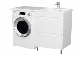 Тумба Сохо 57 напольная 2 ящика белый Marshall 120 правая