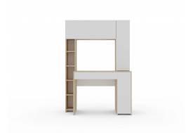 Стол письменный Монблан с надстройкой Дуб сонома-Белый