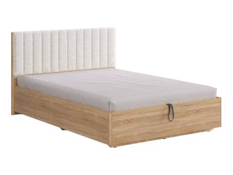 Кровать с подъемным механизмом Юлия 160х200 см дуб сонома