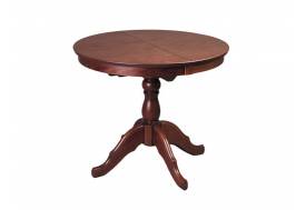 Стол СО 900 круглый раздвижной темный тон/шпон ясеня