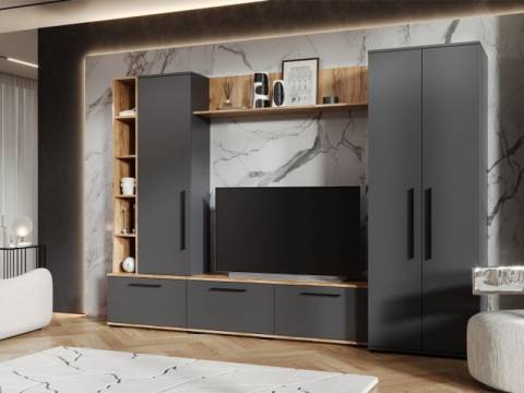 Гостиная Леванте Дуб Вотан/Графит