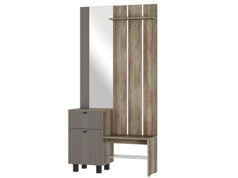 Прихожая Олива ПР-04 Дуб каньон/MF14 муссон софт