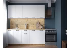 Кухонный гарнитур Валерия 2000 мм МДФ Вотан/Белый