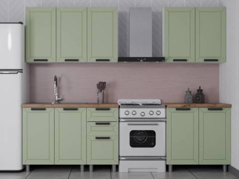 Кухонный гарнитур Лилия 2000 мм Фисташка