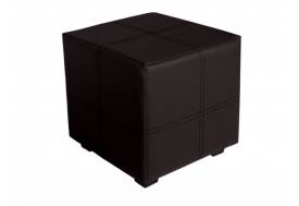 Пуф кожаный Марио черный