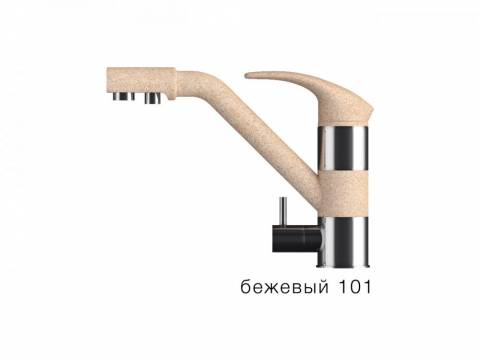 Смеситель для кухни Дуо Tolero Бежевый 101