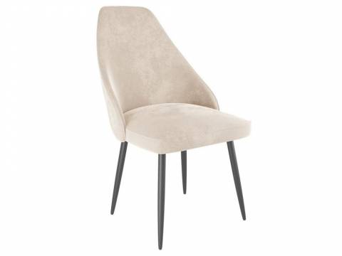 Стул Милан велюр пломбир ножки черные