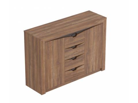 Комод с 4 ящиками и 2 дверцами Соренто дуб стирлинг